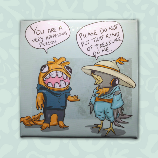 You are a Very Interesting Person || Small Canvas Print